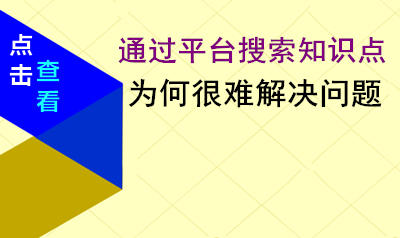 为什么通过网络平学搜索的知识不能解决问题