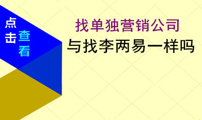 单独做营销的公司做营销与找李两易老师的区别